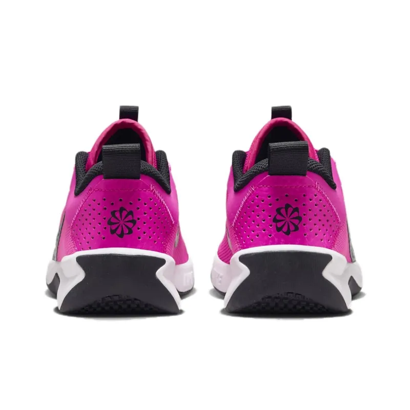 Nike Omni Multi Court Shock Absorbers With Slip Resistant Features Low Top Kids Lifestyle Shoes Purple Black Teenagers-4