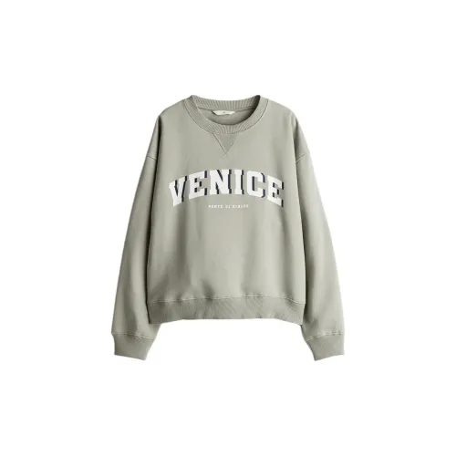 H&M Sweatshirts Women's Light Sage Green