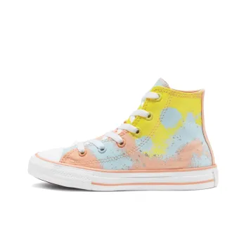 Converse Chuck Taylor All Star Slip Resistant High Top Canvas Shoes Blue Pink Yellow Patchwork Teenagers