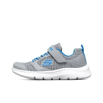 Skechers Go Run 400 Slip Resistant Cushioning Wear Resistant Low Top Kids' Running Shoes Gray Blue Teenagers