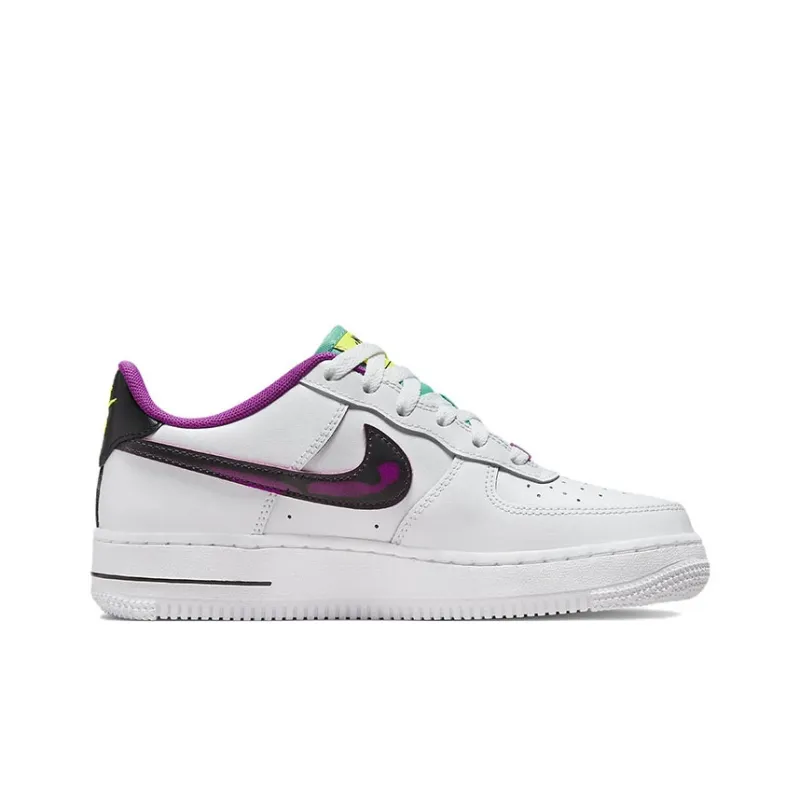 Nike Air Force 1 Low '07 LV8 Just Do It! White Vivid Purple GS-1