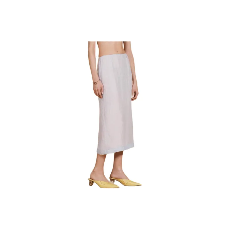 ZARA Casual Long Skirts Women's Light Blue-3