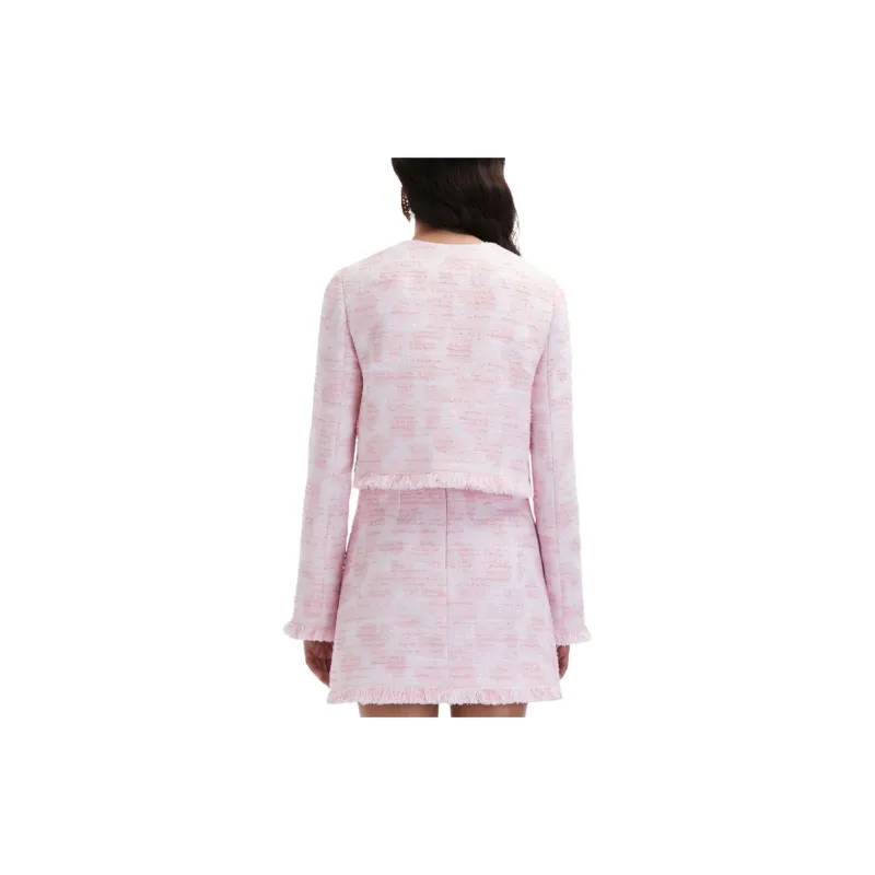 Oscar De La Renta Textured Tweed Jacket-3