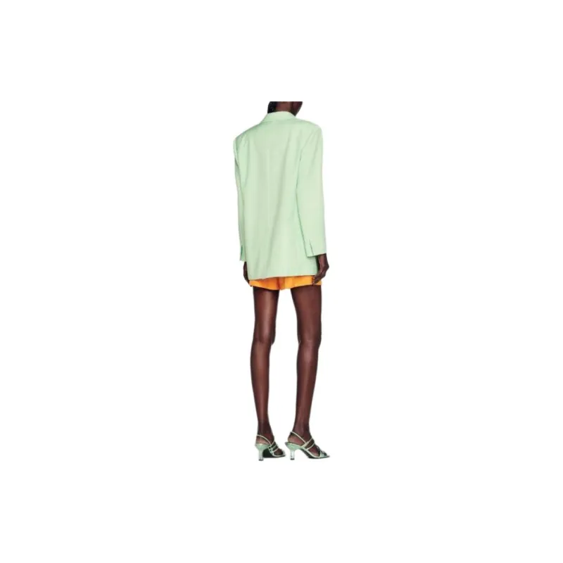 Sandro BLAZER Jackets Coats Women's Light Green-4
