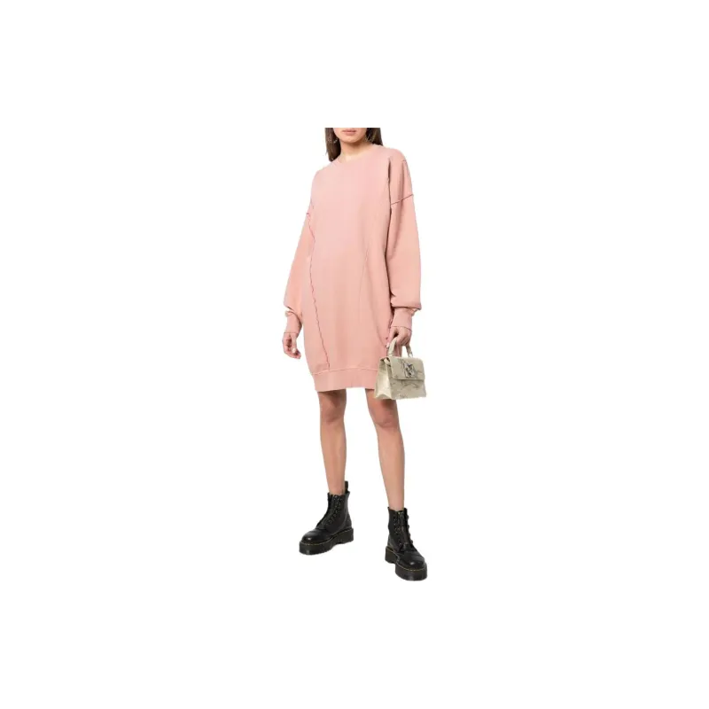 DIESEL Long-Sleeved Dresses Women's Pink-1