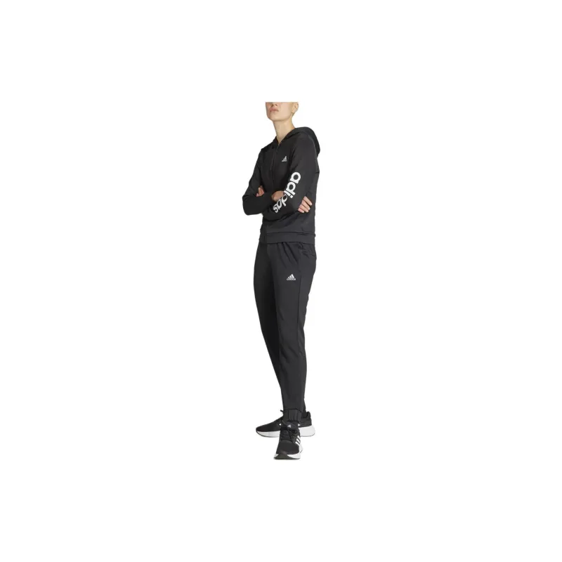 Adidas W LINEAR TS Casual Suit Women's Black-1
