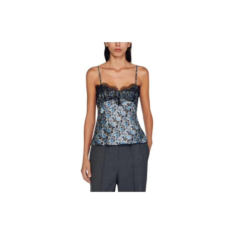 Sandro Floral-print Tank Top-3