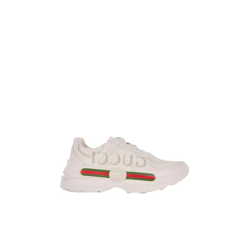 GUCCI Kids Rhyton Leather Sneakers-1