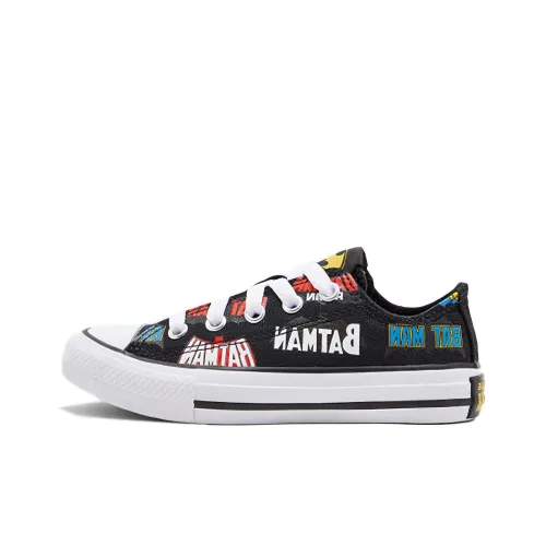 Batman x Converse Chuck Taylor All Star Mouse Resistant Low Top Kids Canvas Shoes Black Teenagers