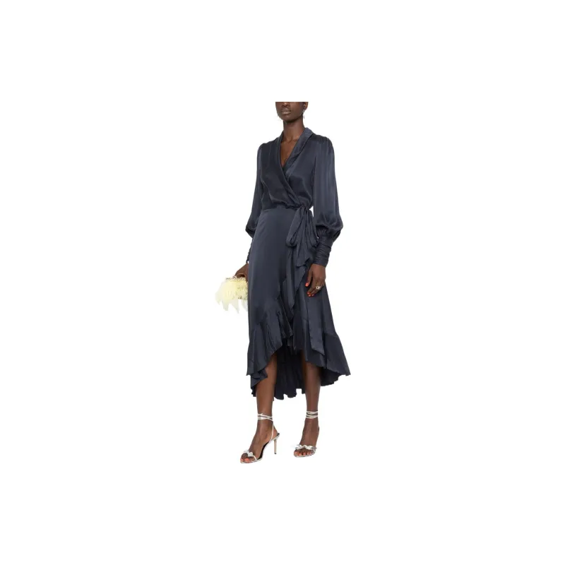 Zimmermann Long-Sleeved Dresses Women's Marine Blue-2