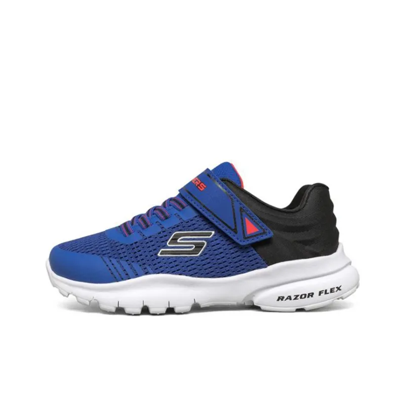 Skechers Razor Fle Abrasion-Resistant Slip-Resistant Casual Shoes Blue Teenagers-0