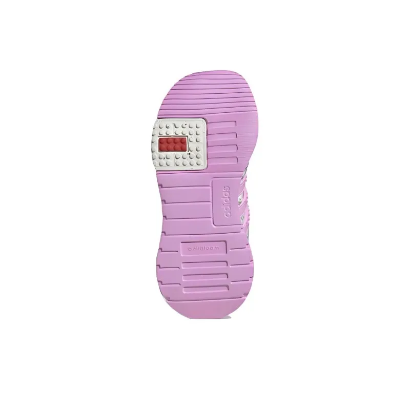adidas LEGO X Racer TR Little Kid 'Off White Bliss Lilac'-5