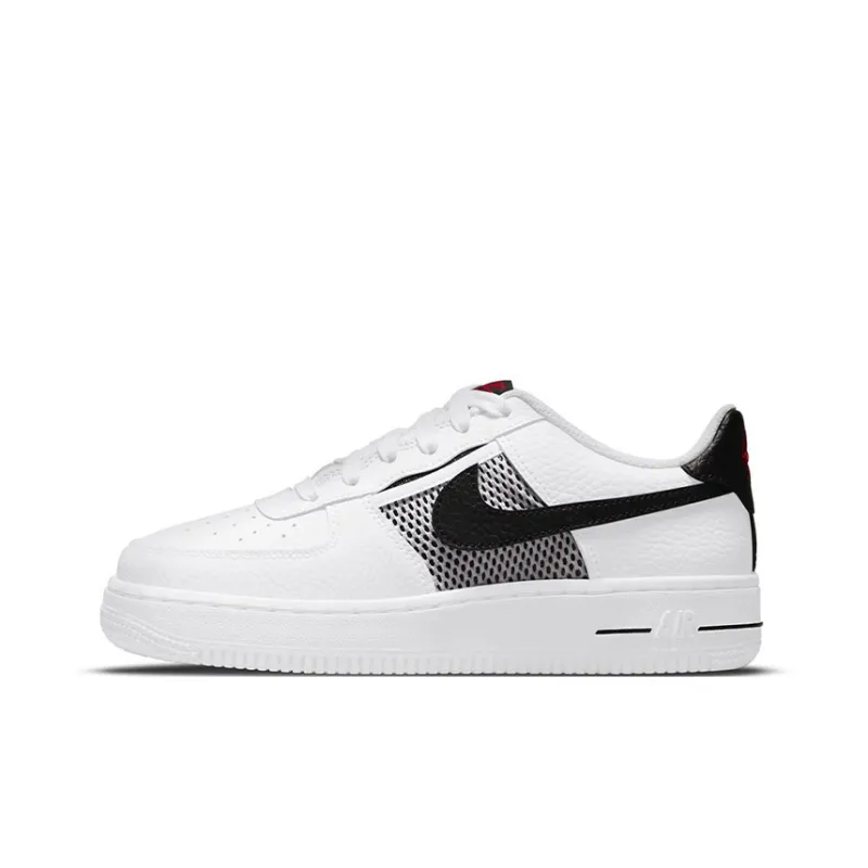 Nike Air Force 1 Low Mesh Pocket White Black GS-0
