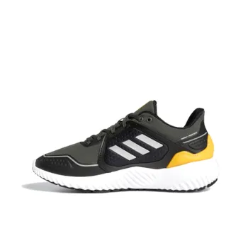 Adidas Climawarm Bounce J Anti Slip Wear Resistant Low Top Running Shoes Black White Yellow Teenagers