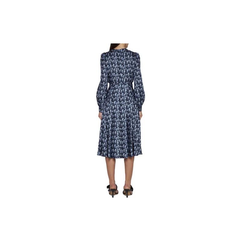 MaxMara Long Sleeved Dress Women's Dark Blue-2