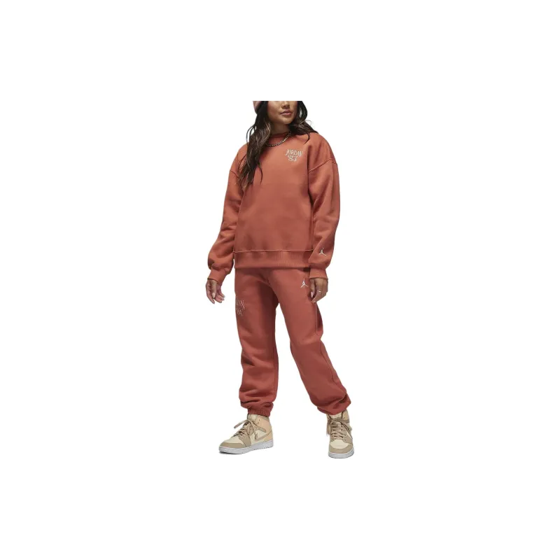 Jordan Sweatshirt Women's Gray Peach-2