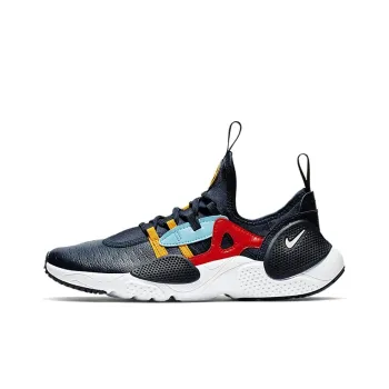 Nike Huarache E.D.G.E. Slip Resistant Lightweight Cushioning Low Top Kids' Running Shoes Obsidian Teenagers