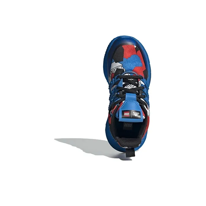 LEGO x Adidas Racer Tr K Anti Slip Wear Resistant Low Top Kids' Running Shoes Blue Red Kids'-4