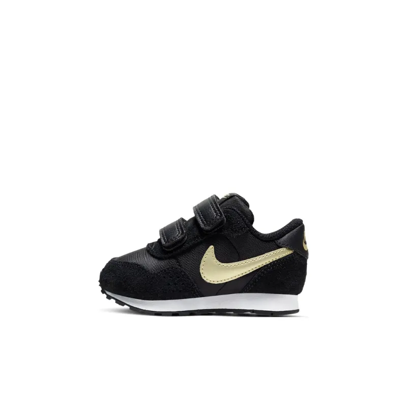 Nike MD Valiant Low Top Running Shoes Black Gold Infant And Toddler-0