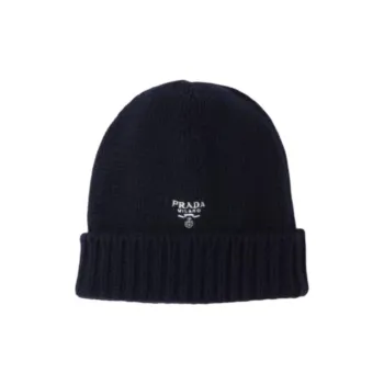 PRADA Logo-embroidered Cashmere Beanie