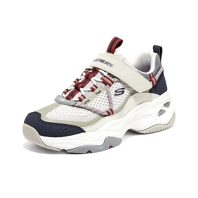Skechers Slip Resistant Shock Absorbers With Abrasion Resistant Properties Low Top Casual Shoes White Teenagers-1