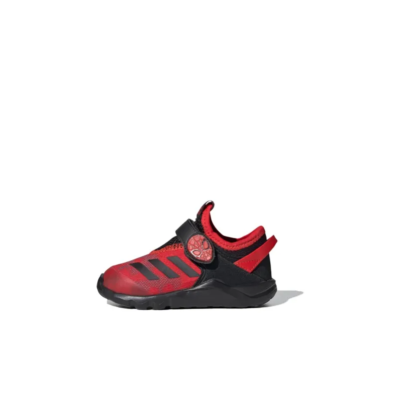 MARVEL x Adidas Breathable Mid Top Toddler Shoes Red Black Infant And Toddler-0