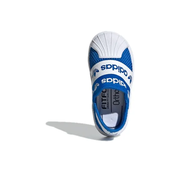 Adidas Originals Superstar Series Smr 360 I Breathable Low-Top Toddler Shoes Blue Infant And Toddler-4