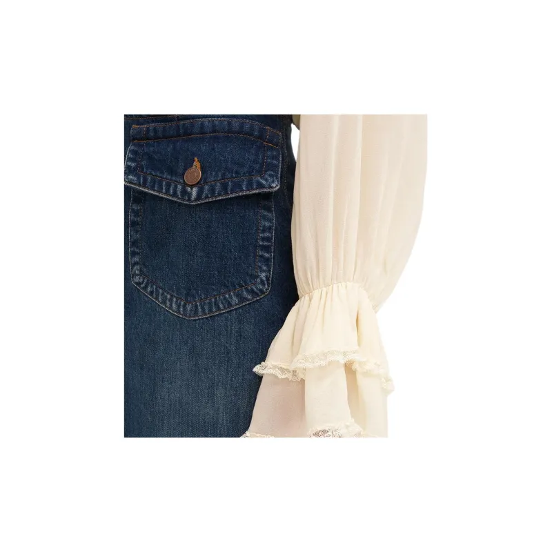 Chloé Denim Midi Skirt-4