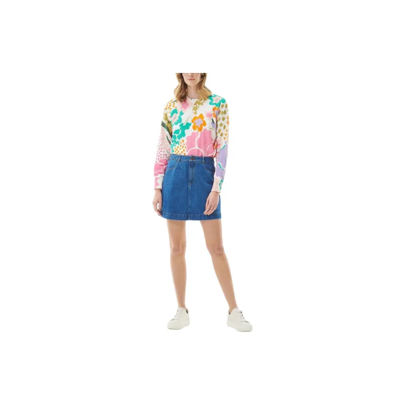 BARBOUR Delphinium Knitted Jumper Sweater Women's Multicolor-1