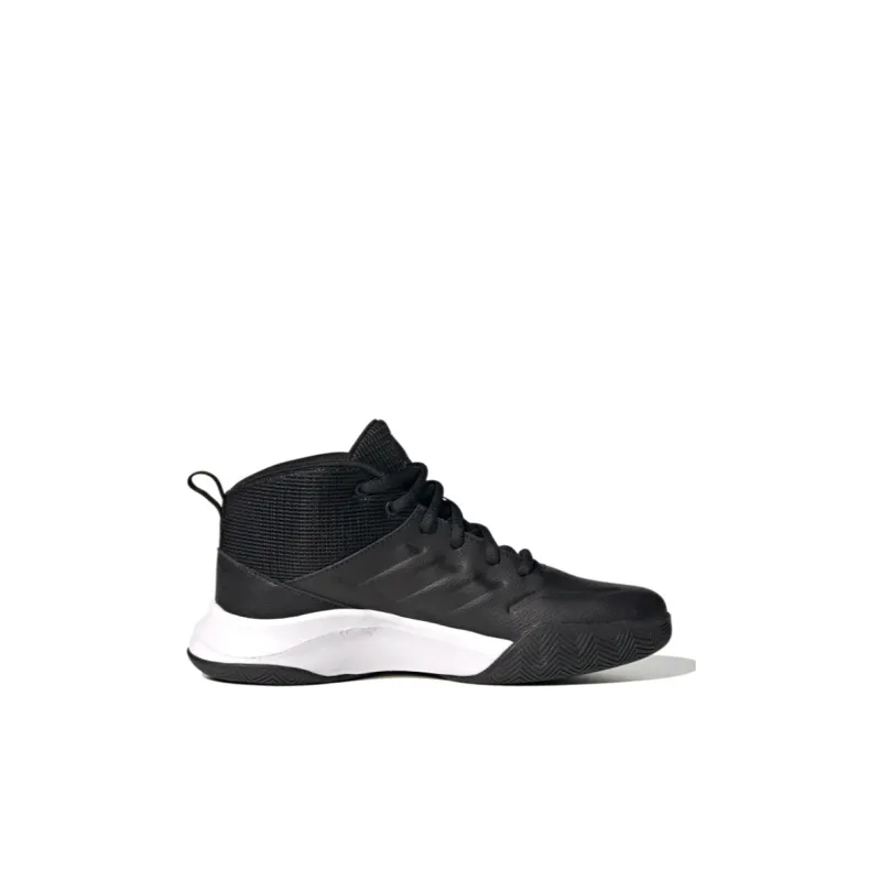 adidas Own The Game Wide K 'Black White'-1
