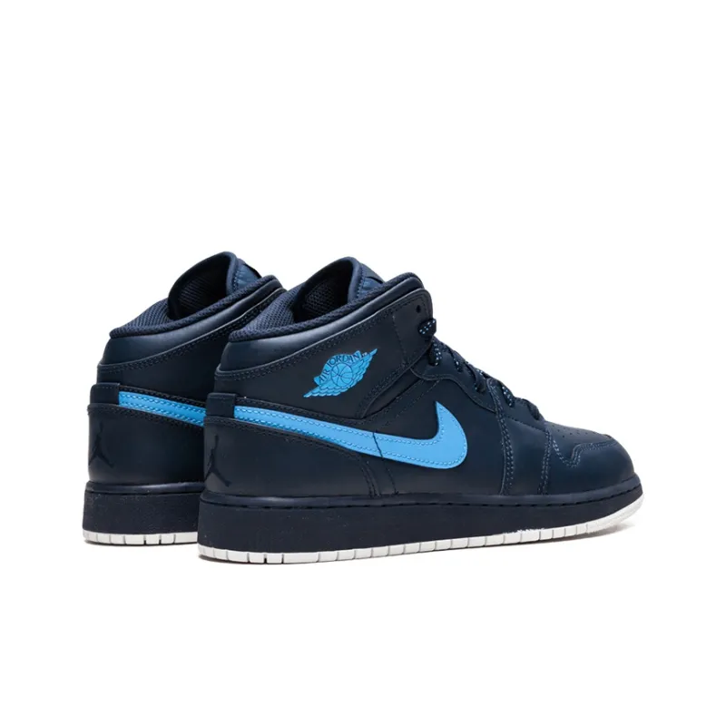 Jordan 1 Mid Obsidian University Blue GS-3