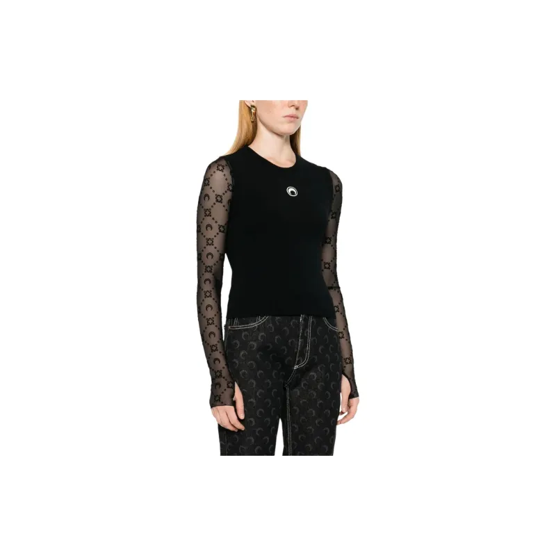 Marine Serre Crescent Moon Knitted Tank Top-3