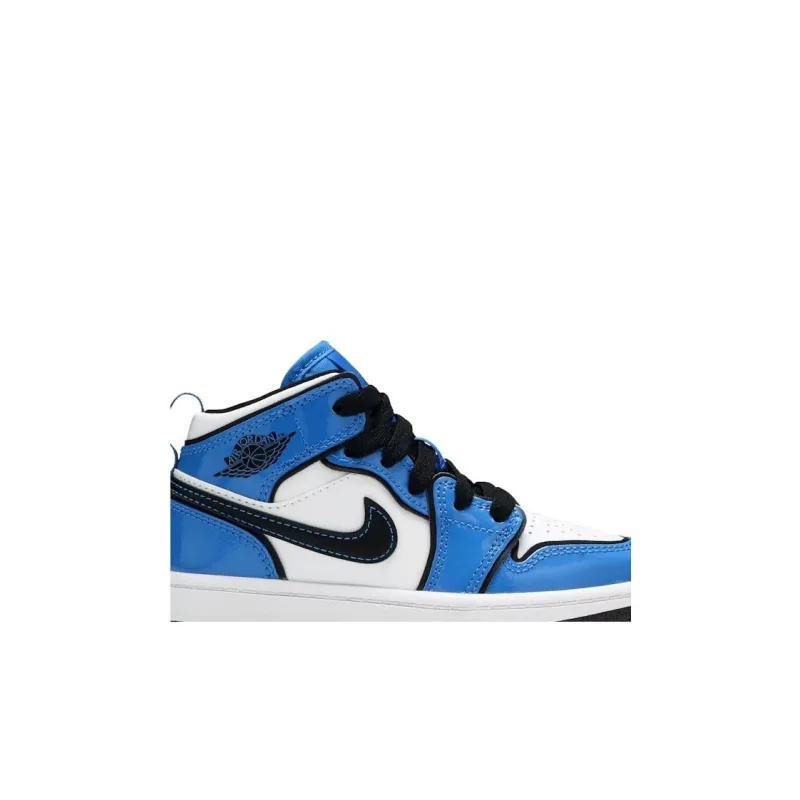 Jordan 1 Mid Signal Blue PS-1