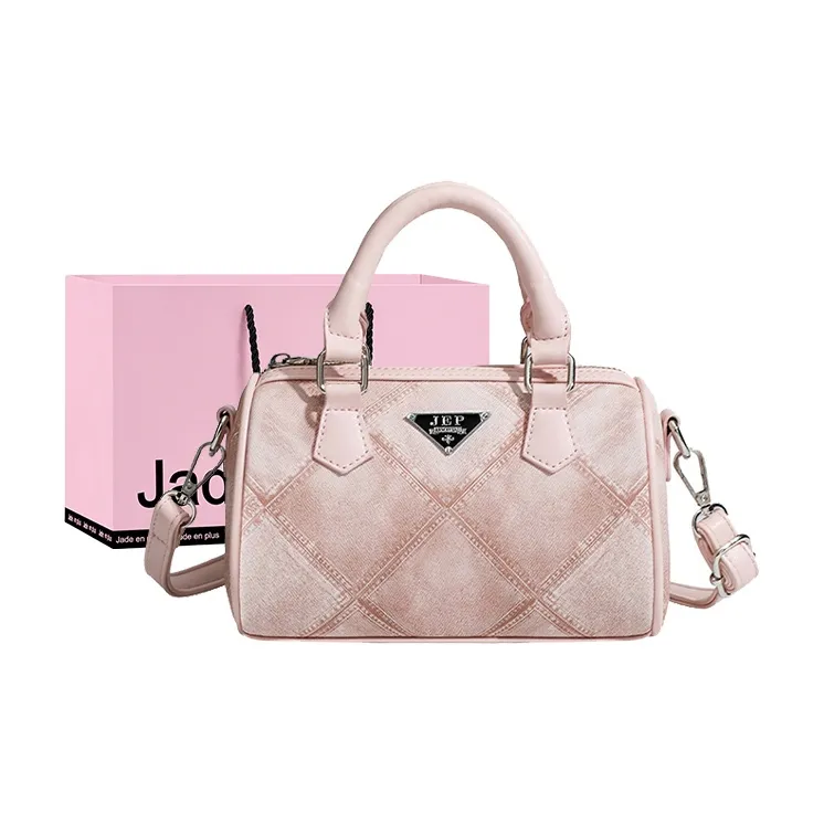 Jade En Plus PU One Shoulder Handbags Regular Women's Pink/Blue-0