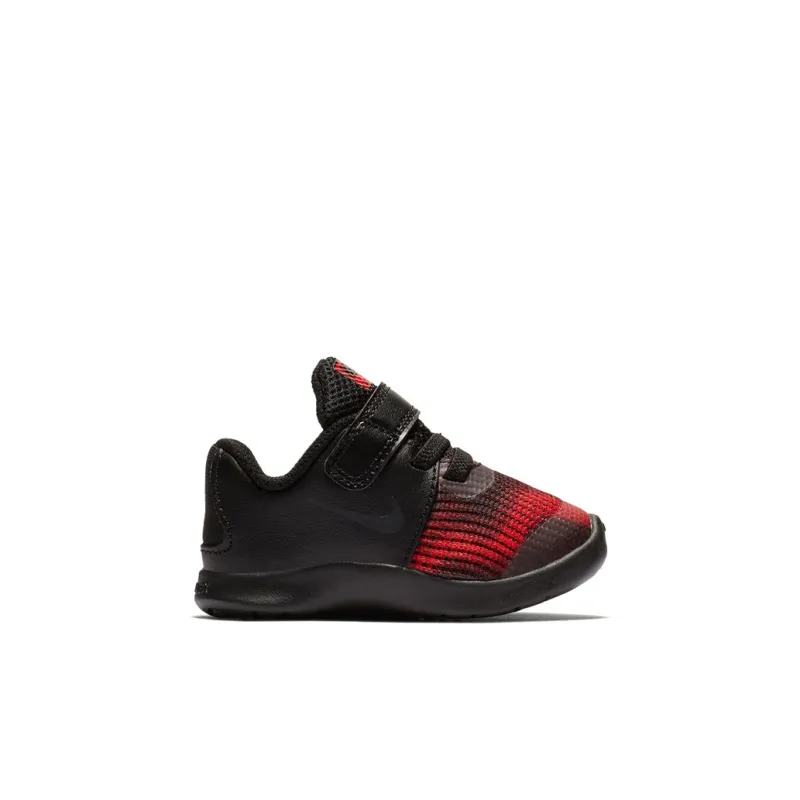 Nike Flex 2018 RN Slip Resistant Shock Absorbers Low Top Running Shoes Black Red Infant And Toddler-1