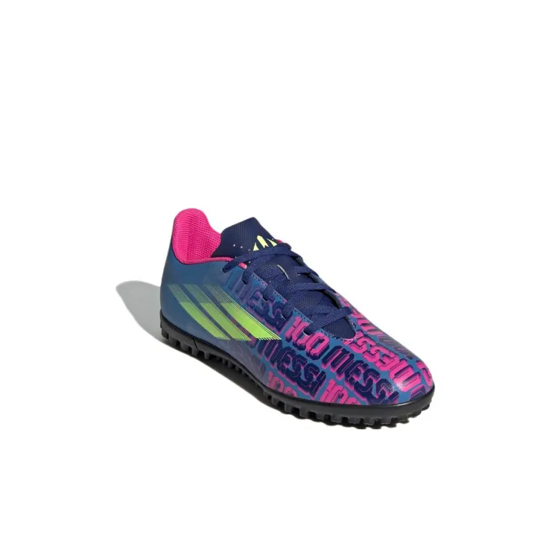 Adidas Messi Messi.4 K Anti Slip Wear Resistant Low Top Kids' Soccer Shoes Red Blue Kids'-2