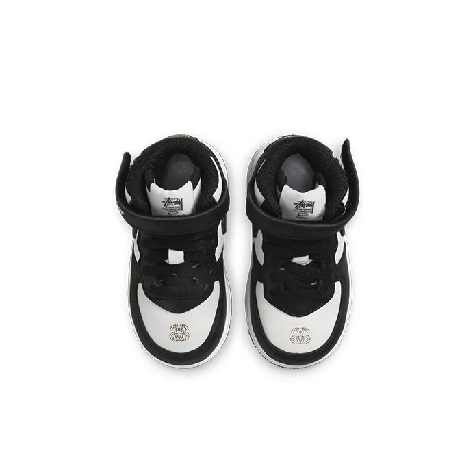 Nike Air Force 1 Mid Stussy Light Bone Black TD-3