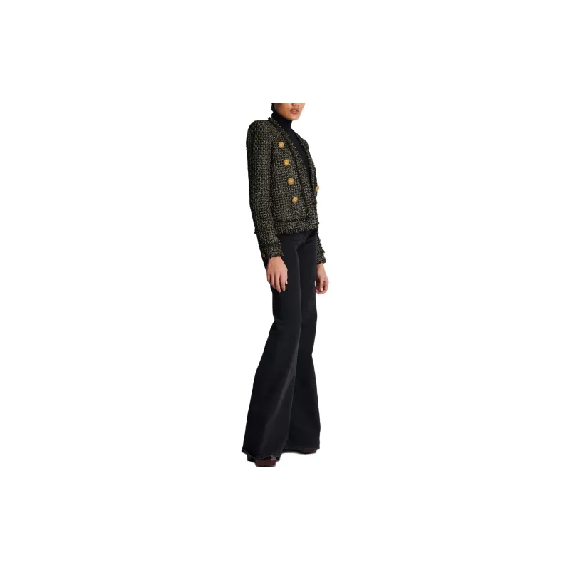 BALMAIN Double breasted Tweed Jacket-4