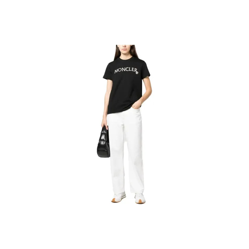 Moncler Logo Patch Crewneck T Shirt-1