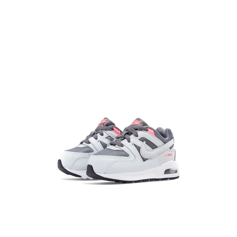 Nike Command Fle Slip Resistant Cushioning Abrasion Resistant Rebound Breathable Low Top Toddler Shoes Gray White Baby-2