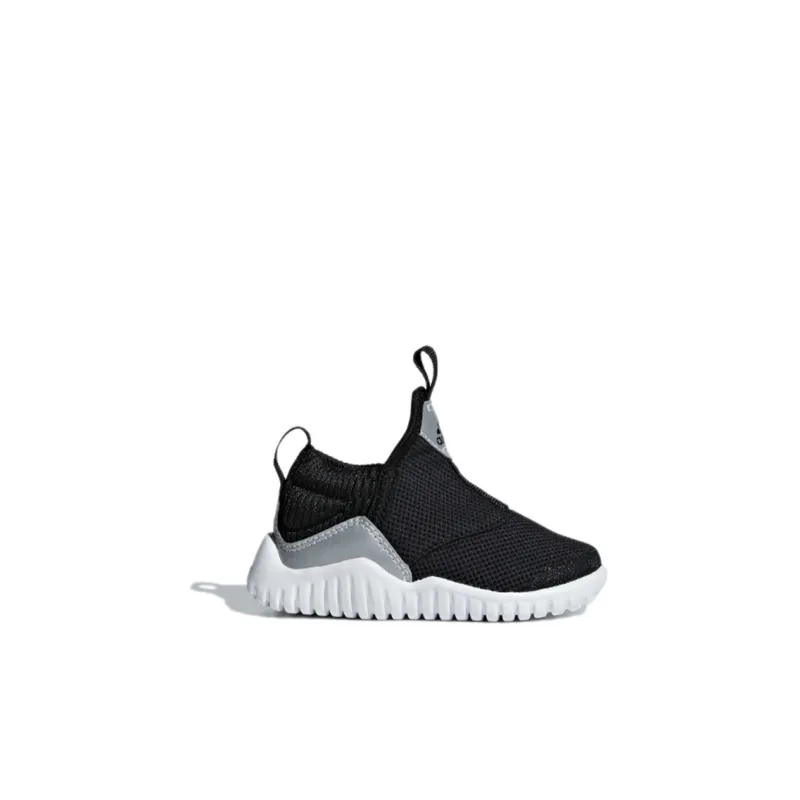 Adidas Rapidazen I Abrasion Resistant Mid Top Toddler Shoes Black Gray Infant And Toddler-1