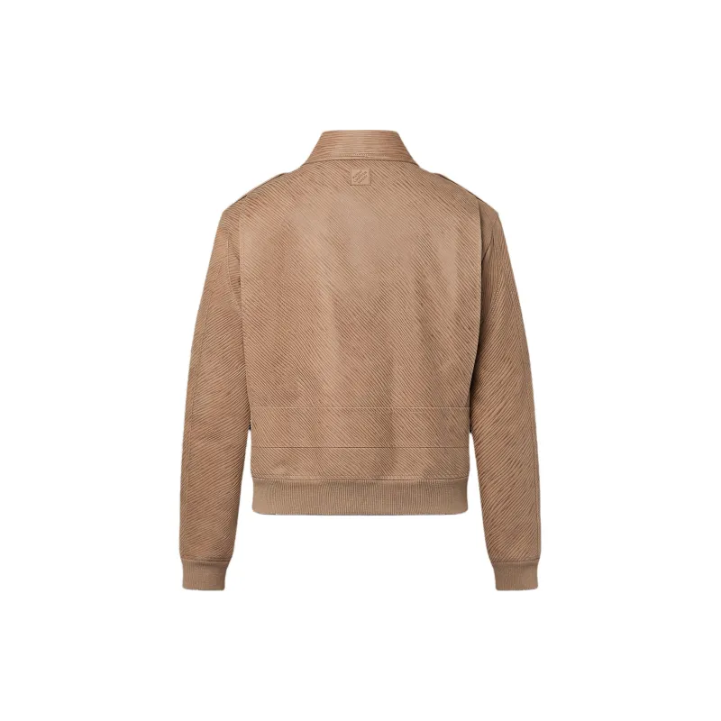 LOUIS VUITTON Epi Embossed Leather Flight Jacket-1