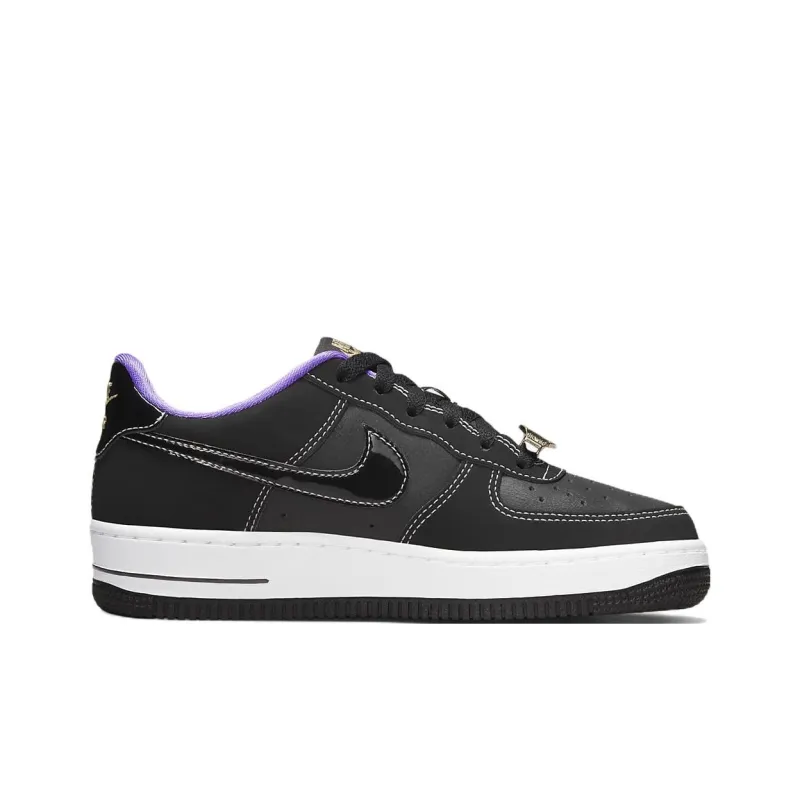 Nike Air Force 1 Low '07 LV8 World Champ Black Purple GS-1