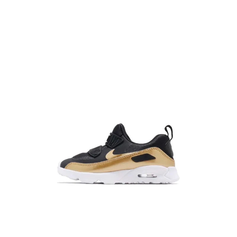 Nike Air Max Tiny 90 Low Top Toddler Shoes Black Gold Infant And Toddler-0