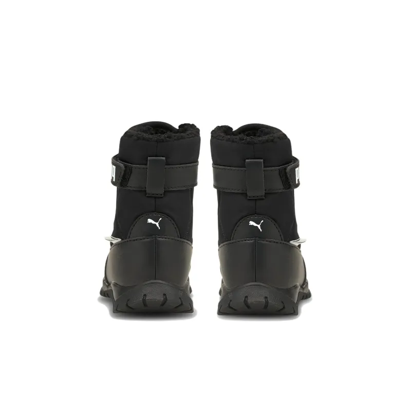 PUMA Nieve Wtr Ac Cushioning Abrasion Resistant Thermal High Top Toddler Shoes Black Infant And Toddler-2