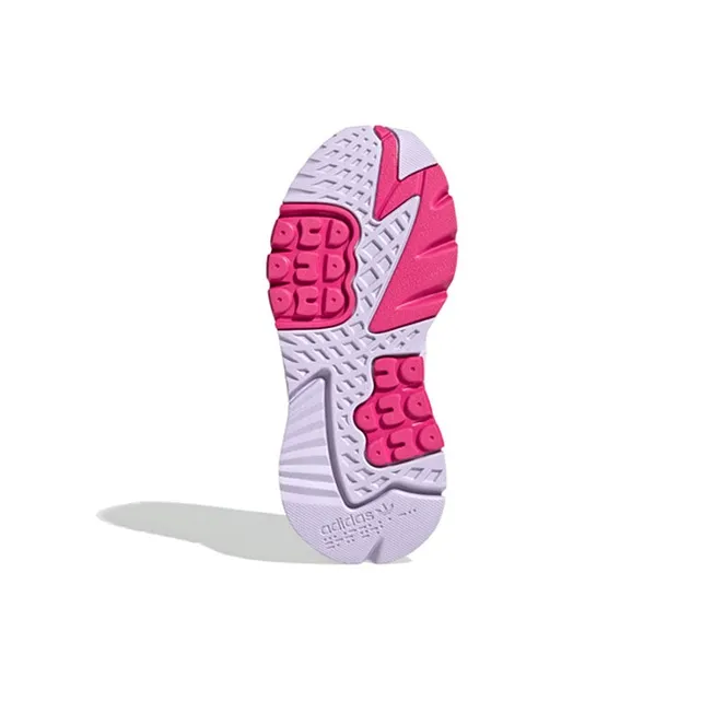 Adidas Originals Nite Jogger Cushioning Wear Resistant Kids Lifestyle Shoes Light Purple Teenagers-5