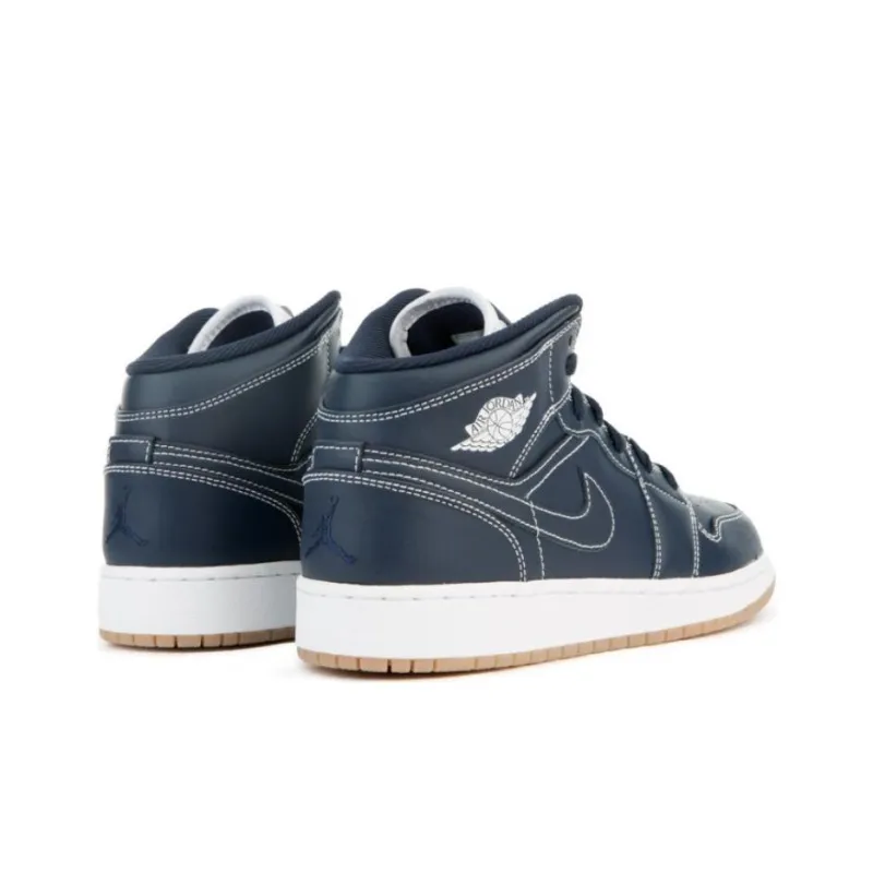 Jordan 1 Retro Mid GS Obsidian-4