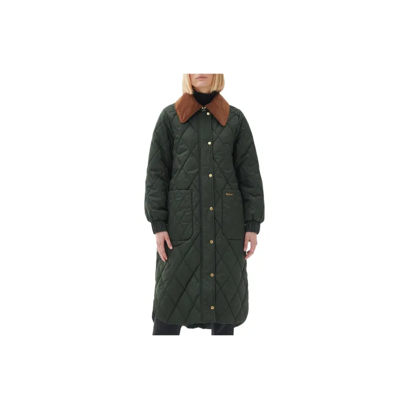 BARBOUR Marsett Quilted Jacket Jackets Coats Women's Green-1
