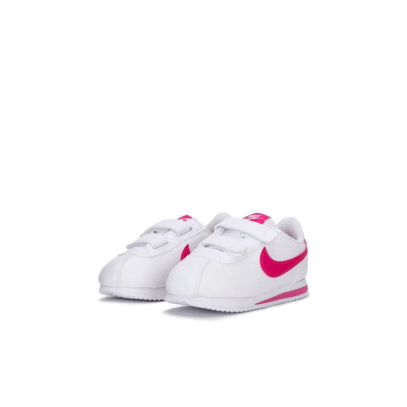 Nike Basic SL Slip-Resistant Cushioning Wear-Resistant Low-Top Running Shoes Pink White Infant And Toddler-6