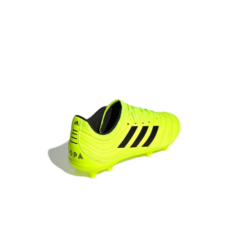 Adidas Copa 19.3 Firm Ground Boots J Wear-Resistant Low-Top Kids' Soccer Shoes Yellow Black Children Aged 3-7 Years Old-3